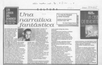 Una narrativa fantástica  [artículo] Oscar Vásquez Salazar.