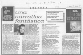 Una narrativa fantástica  [artículo] Oscar Vásquez Salazar.