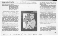 Días de sol  [artículo].