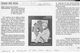 Días de sol  [artículo].