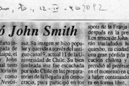 Falleció John Smith  [artículo].
