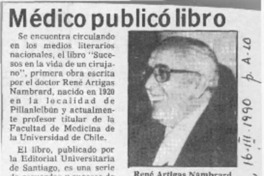 Médico publicó libro  [artículo].