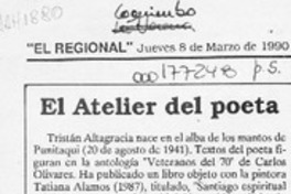 El atelier del poeta  [artículo] Luis E. Aguilera.