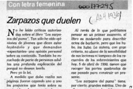 Zarpazos que duelen  [artículo] Marina.