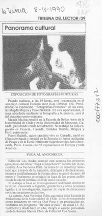 Fuga al anochecer  [artículo].