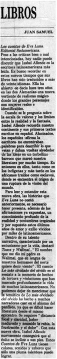 Los cuentos de Eva Luna