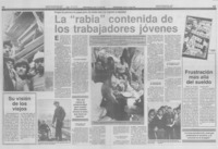 La "Rabia" contenida de los trabajadores jóvenes