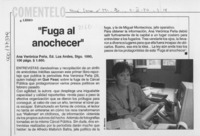 "Fuga al anochecer"  [artículo].