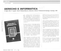Derecho e Informática