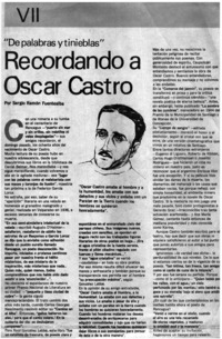 Recordando a Oscar Castro