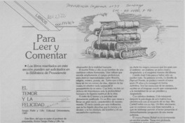 Para leer y comentar  [artículo].