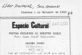 Espacio cultural  [artículo] Juan Guixé Cañizares.