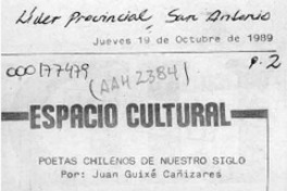 Espacio cultural  [artículo] Juan Guixé Cañizares.