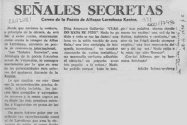 Señales secretas  [artículo] Adolfo Schwarzenberg.