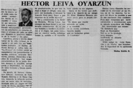 Héctor Leiva Oyarzún