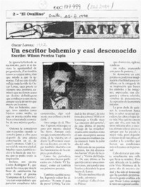 Un escritor bohemio y casi desconocido  [artículo] Wilson Pereira Tapia.