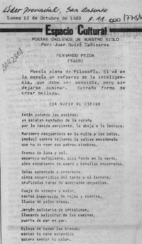 Espacio cultural  [artículo] Juan Guixé Cañizares.