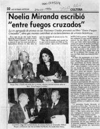 Noelia Miranda escribió "Entre fuegos cruzados"  [artículo].