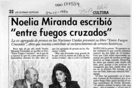 Noelia Miranda escribió "Entre fuegos cruzados"  [artículo].