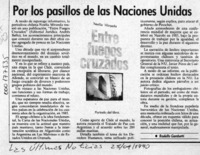 Por los pasillos de las Naciones Unidas  [artículo] Rodolfo Gambetti.