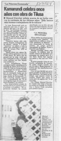 Kamarundi celebra once años con obra de Tilusa  [artículo].