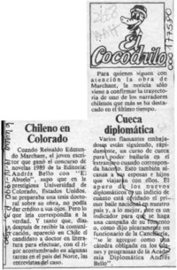 Chileno en Colorado  [artículo].