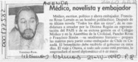Médico, novelista y embajador  [artículo].