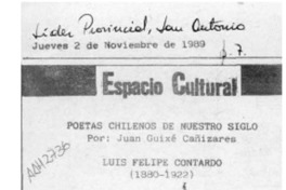 Espacio cultural  [artículo] Juan Guixé Cañizares.