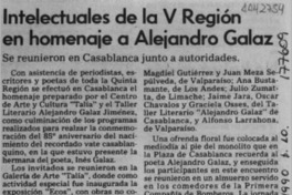 Intelectuales de la V Región en homenaje a Alejandro Galaz  [artículo].