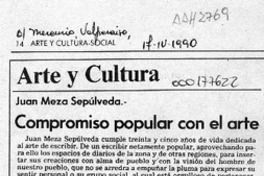 Compromiso popular con el arte  [artículo] León Santoro Funes.
