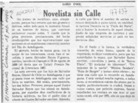 Novelista sin calle  [artículo] Lord Fool.