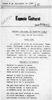 Espacio cultural  [artículo] uan Guixé Cañizares.