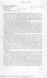 Todavía ; Sobrino único ; Las viejas amistades ; Sueldo vital  [artículo] Ignacio Valente.