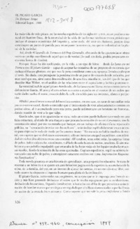 El pícaro García  [artículo] Alfonso Calderón.