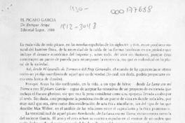 El pícaro García  [artículo] Alfonso Calderón.