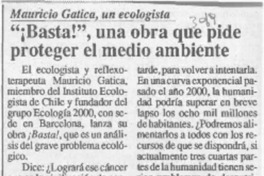 "Basta!", una obra que pide proteger el medio ambiente  [artículo].