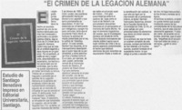 "El crimen de la legación alemana"