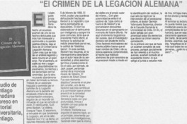 "El crimen de la legación alemana"
