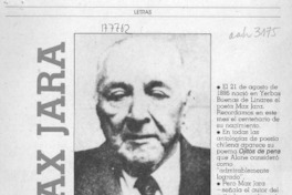 Max Jara, algo más que ojitos de pena