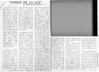 "Sonido de la luz"  [artículo] Darío de la Fuente D.