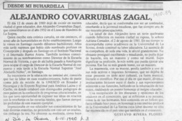 Alejandro Covarrubias Zagal  [artículo] Gustavo Rivera Flores.