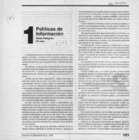Políticas de información  [artículo].