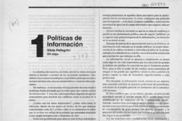 Políticas de información  [artículo].