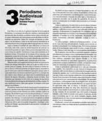 Periodismo audiovisual  [artículo].