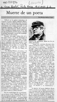 Muerte de un poeta