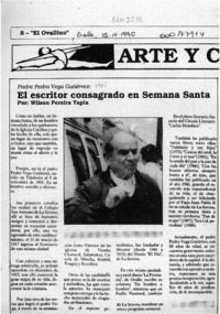 El escritor consagrado en Semana Santa  [artículo] Wilson Pereira Tapia.