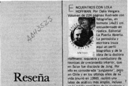 Encuentros con Lola Hoffmann  [artículo].