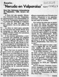 "Neruda en Valparaíso"  [artículo] O. Z. S.