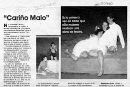 "Cariño malo"  [artículo] Ivonne Collinet.