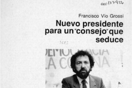 Nuevo presidente para un "consejo" que seduce  [artículo] Patricia Varela.